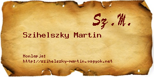 Szihelszky Martin névjegykártya
